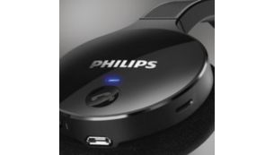 Philips SHB4000WT/00 - Auriculares de Diadema Cerrados (Bluetooth, con  batería y Cable USB para Cargar), Color