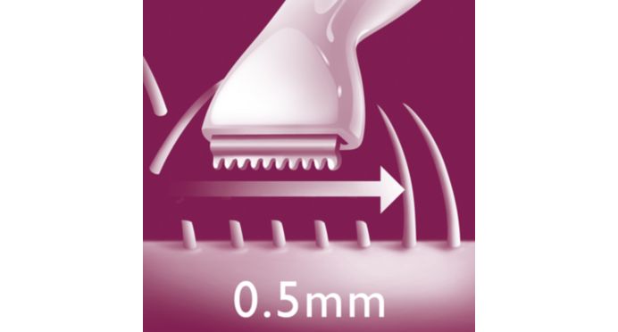 Rounded hair tips for safe, precise hair removal