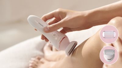 Бритвенная головка для гладкого бритья чувствительных участков тела
