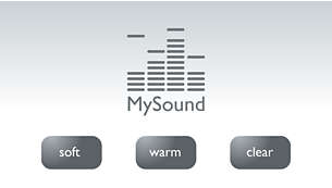 Profiluri MySound pentru a se potrivi preferinţei tale legate de sunet