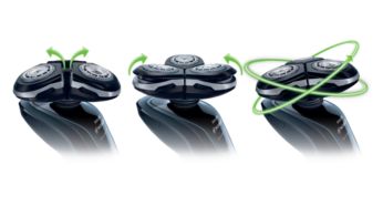 Contour-following shaver minimizes pressure and irritation