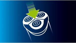 Flexing heads follow the curve of your face