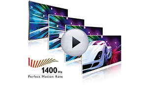 1400 Hz Perfect Motion Rate (PMR) for superb motion sharpness