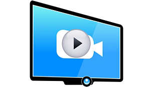 Integrovaná televizní kamera pro snadné videohovory Skype™ na vašem televizoru