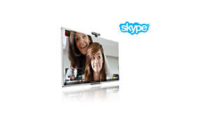 Приложение Skype™ позволяет с легкостью совершать видео- и голосовые звонки на телевизоре