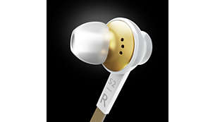 De ergonomiske øretelefonene passer perfekt og fordeler trykket