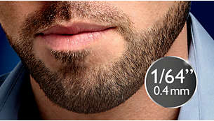 Set length to 1/64” (0.4mm) for perfect stubble every day