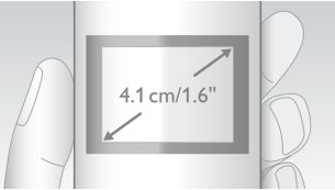 Зручний для сприйняття дисплей 4,1 см (1,6 дюйма) з підсвіткою