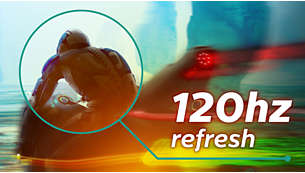 120 Hz refresh rates for ultra-smooth, brilliant images