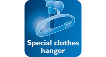 Вешалка с функцией Hang&Lock обеспечивает устойчивость во время отпаривания
