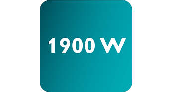 Akár 1900 W teljesítmény, amely lehetővé teszi a folyamatos nagy mennyiségű gőzkibocsátást