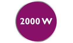 Мощность до 2000 Вт обеспечивает постоянную высокую подачу пара