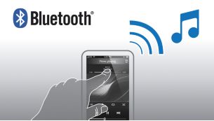 Stream music wirelessly via Bluetooth™ from your smartphone