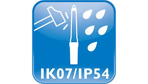 Pöly- ja vesitiivis, IP54