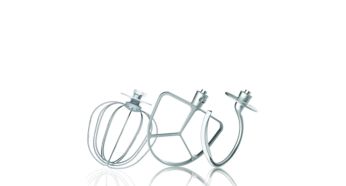 3 bowl tools for kneading, mixing and whipping