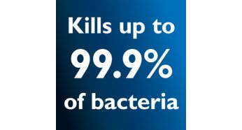 Steam kills up to 99.9% of germs and bacteria