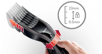24 установки длины от 0,5 до 23 мм, которые легко выбрать и зафиксировать.