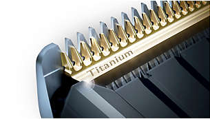 Self-sharpening titanium blades for extra durability