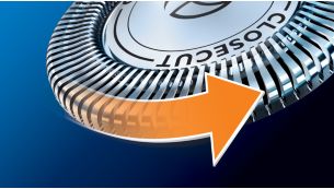 CloseCut blades, durable and self-sharpening for close shave