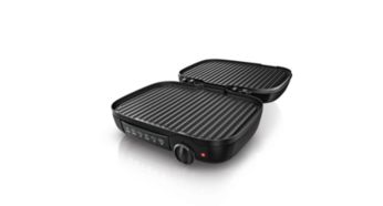 Two grill positions: table grill and contact grill position
