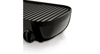 Non-stick grill plates are easy to clean