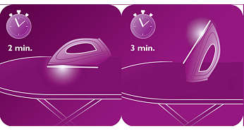Iron switches off automatically when left unattended