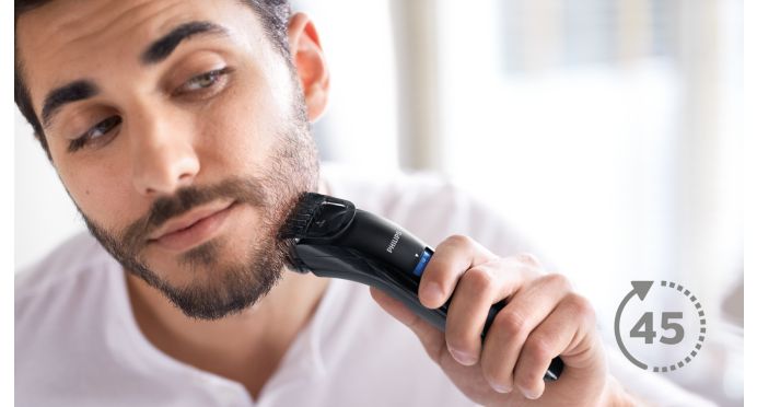 Up to 45 minutes of cordless use after 10 hours charging