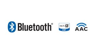High-fidelity Bluetooth® (aptX® and AAC) music streaming