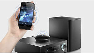 Bluetooth® (aptX® en AAC) voor muziek streamen in HiFi-kwaliteit