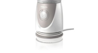 Cord storage keeps kitchen surface neat and tidy