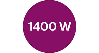Мощность до 1400 Вт обеспечивает постоянную высокую подачу пара