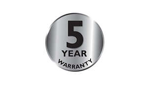 2yr warranty plus 3yrs when you register the product online