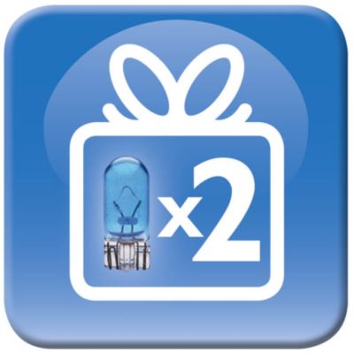 2 W5W-signaleringslampen bij BlueVision ultra