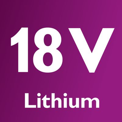 Мощные литий-ионные батареи 18 В обеспечивают долгую работу