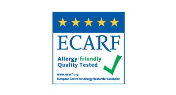 Allergy friendly quality tested by ECARF