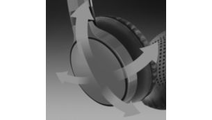 Philips PCU110 Paire de Coussinets pour Casque Audio Professionnel 110 mm  pour Utilisation en Studio sur