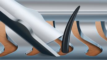 Blades perfectly guide hairs into position for a close shave