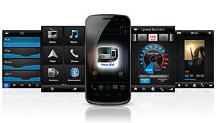 Kabellose App-Steuerung zur Steuerung Ihres Auto-Audiosystems über Smartphone
