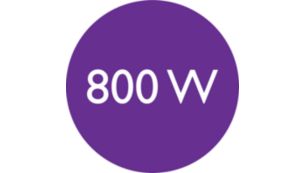 800W styling power for beautiful results