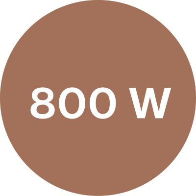 Мощность 800 Вт для идеальной укладки
