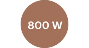 800 W мощност за прекрасни резултати