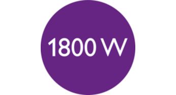 1800 W за идеални резултати при сушене