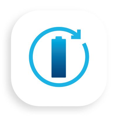 Rechargeable battery and mains cord for use anywhere