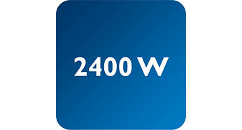 A 2400 W teljesítmény biztosítja a vasaló gyors felmelegedését