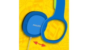 Casque audio pour enfants SHK2000BL Bleu PHILIPS à Prix Carrefour