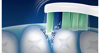 Более эффективная чистка труднодоступных участков по сравнению с обычными зубными щетками