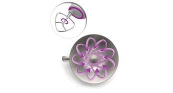 Acţiune de amestecare cu mixer planetar pentru ingrediente amestecate corect