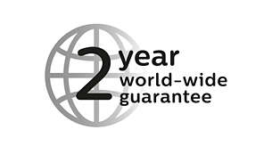 2-year guarantee Additional 1year warranty on product registration