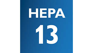 HEPA AirSeal özelliğine sahip HEPA13, tozun %99'undan fazlasını tutar