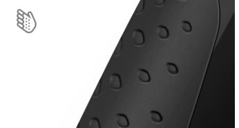 Easy hold and control, even when wet